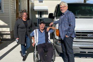wheelchair accessible carport built