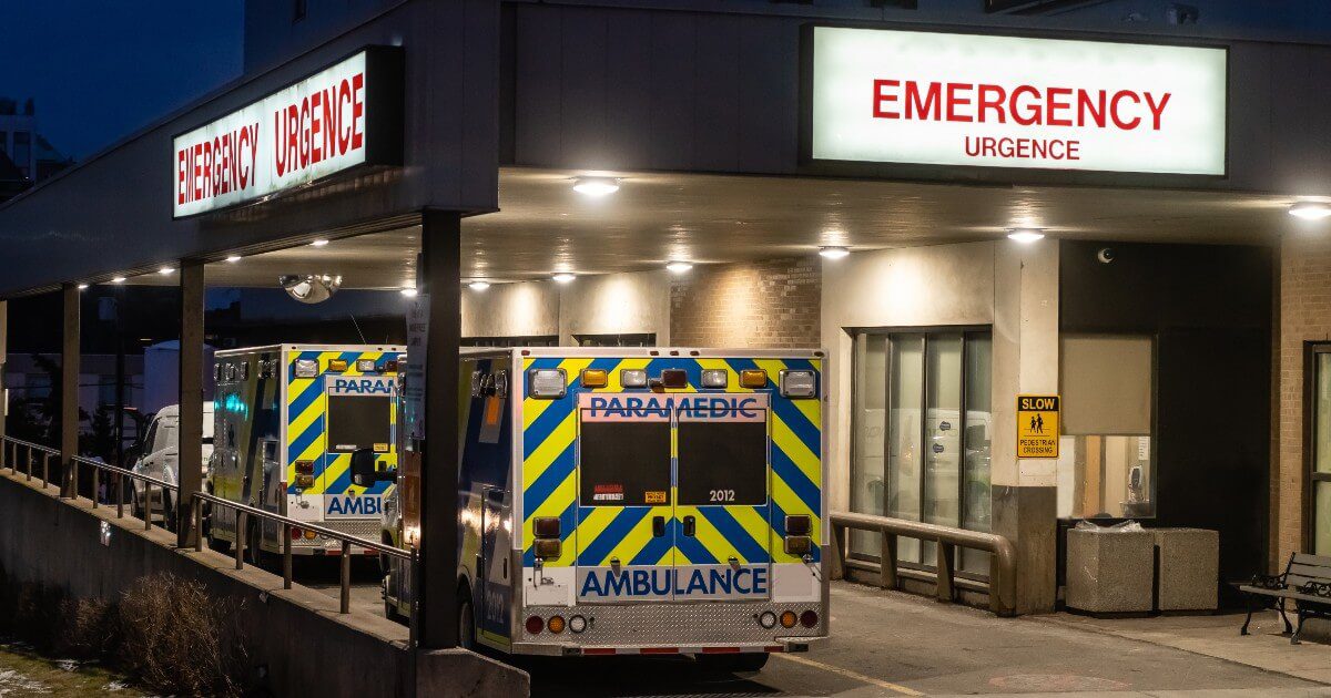 ambulances outside of emergency room