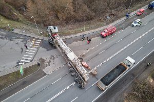 overturned commercial truck