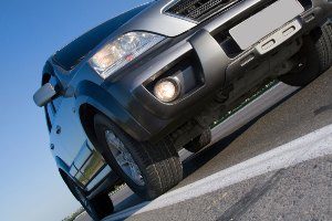 angled image of a black SUV