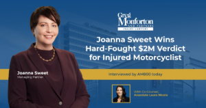 Windsor Lawyer Joanna Sweet Wins $2 Million Verdict for Injured Motorcyclist