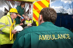 pedestrian accident ambulance