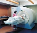 patient being loaded into a gadolinium machine