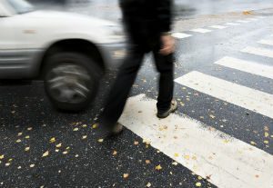 pedestrian vs. car accident