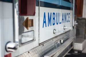 ambulance at hospital