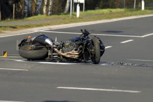 motorcycle in road