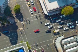 cars at intersection