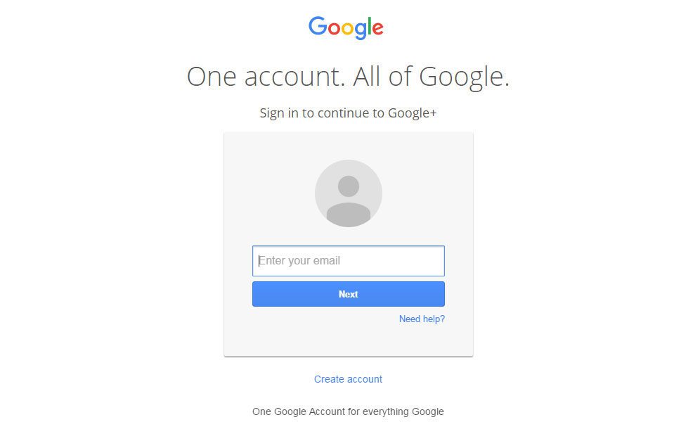 Google Account Sign In