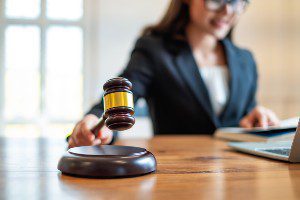 junior lawyer attending live online event