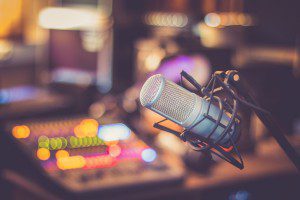 radio-mic-blurred-background