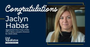 Jacyln Habas to Serve as Vice Chair of OTLA New Lawyers Division