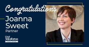 Dr. Joanna Sweet Has Become a Partner at Greg Monforton and Partners