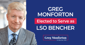 Greg Monforton and All Other Members of Good Governance Coalition Elected as Benchers to LSO