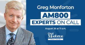 This Saturday’s Experts on Call Features Co-Founding Partner Greg Monforton