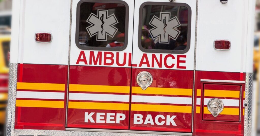 ambulance from the back