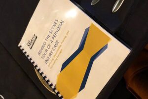 Firm Hosts Behind the Scenes Tour of a Personal Injury Case with 40 Local Health Professionals