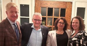 Greg Monforton, Jennifer Bezaire Attend Private Dinner With U of W President Robert Gordon