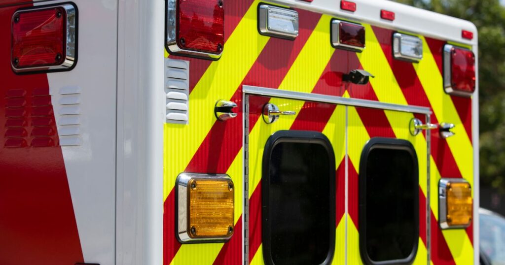 back of ambulance