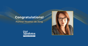 Heather de Jong Named Partner at Greg Monforton and Partners!