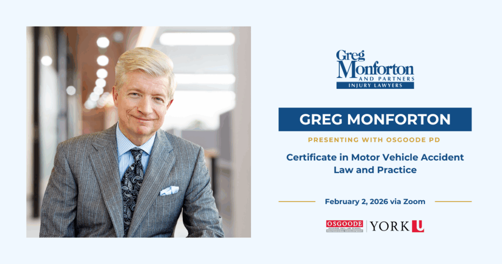 Greg Monforton on graphic announcing a speaking engagement