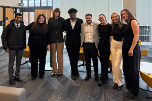 Jaclyn Habas with Windsor Law Students