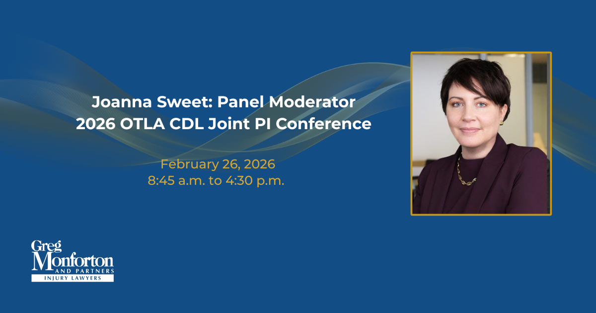 Joanna Sweet to Moderate Panel at the 2026 OTLA-CDL Joint Personal Injury Conference