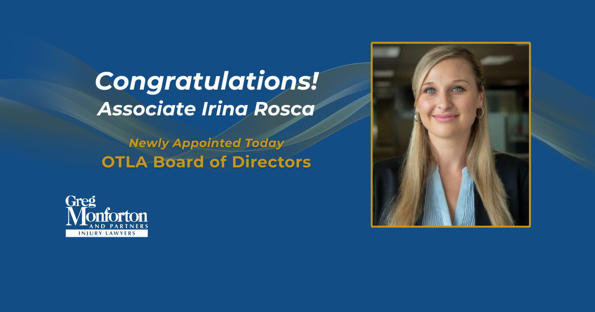 Irina Rosca Newly Appointed to OTLA Board of Directors Today