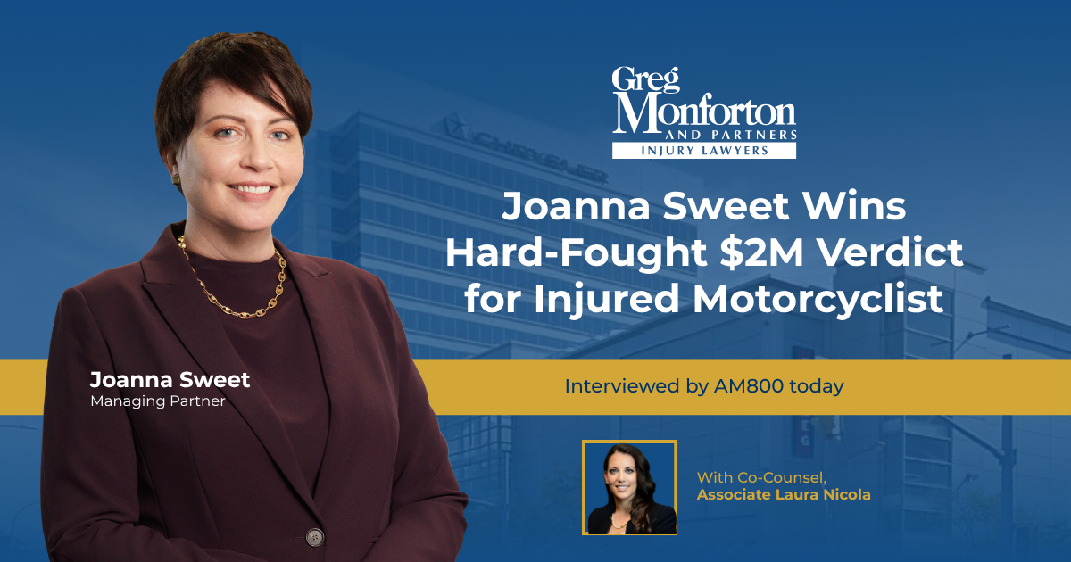 Windsor Lawyer Joanna Sweet Wins $2 Million Verdict for Injured Motorcyclist