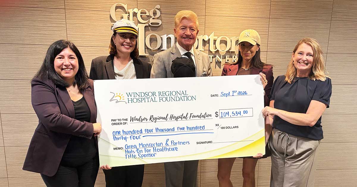 Greg Monforton & Partners Celebrates $104,534 Raised for Hats On For Healthcare