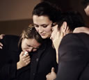 family grieves the loss of a loved one