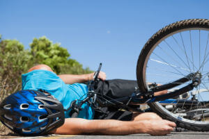 injured bicyclist