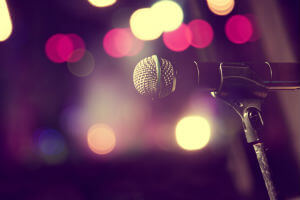 microphone at night