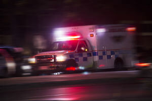 ambulance in traffic