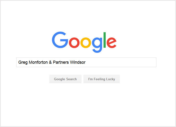Type in the firm name in Google Search Google Search