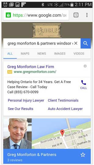 Google Review Mobile Step 1 Google Review Mobile Step 1